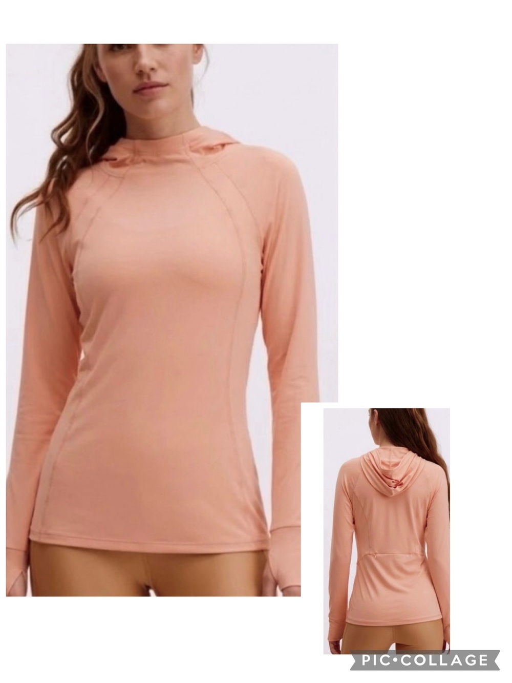 Fabletics Vada Birchwood Peach Hoodie Knit Pullover NWT 14/16 Athleisure